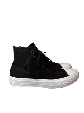 Converse Chuck Taylor All Star II High Top Sneakers Black Canvas Kids Size 6